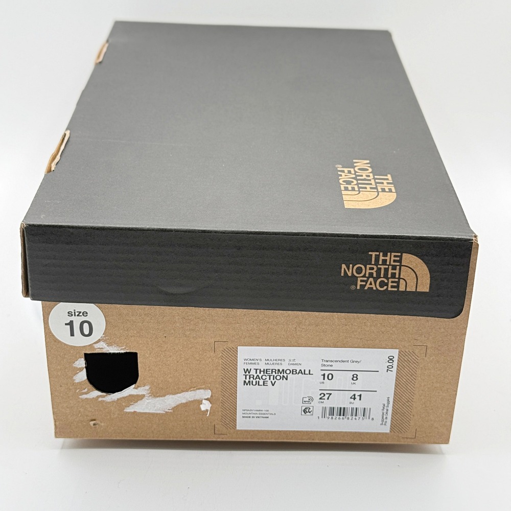 The North Face Thermoball Traction Mule V 'Grey Stone' / Size 10 Women / NEW box - Picture 2 of 10